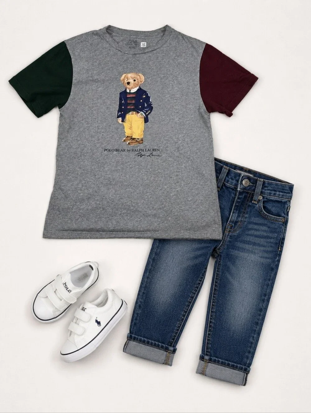 RALPH LAUREN TEDDY BEAR POLO RALPH LAUREN Kids' Top